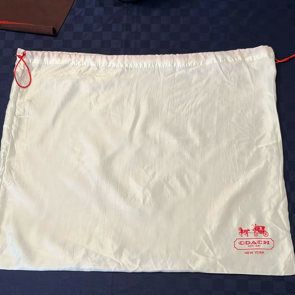 Coach large satin Dust Bag